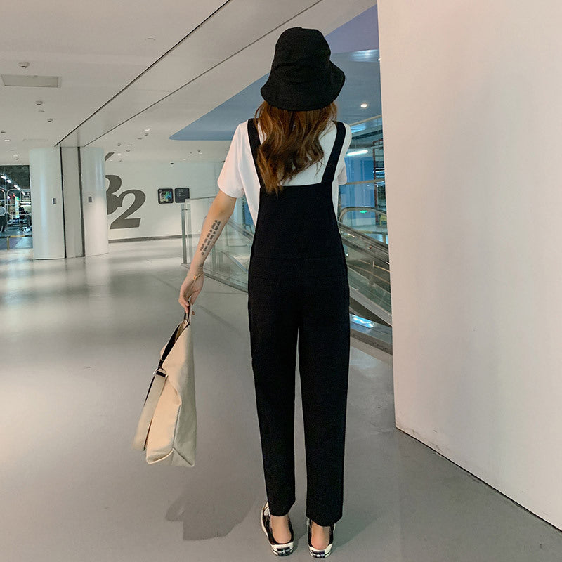 Women's Casual Wide Leg High Waist Denim Overalls