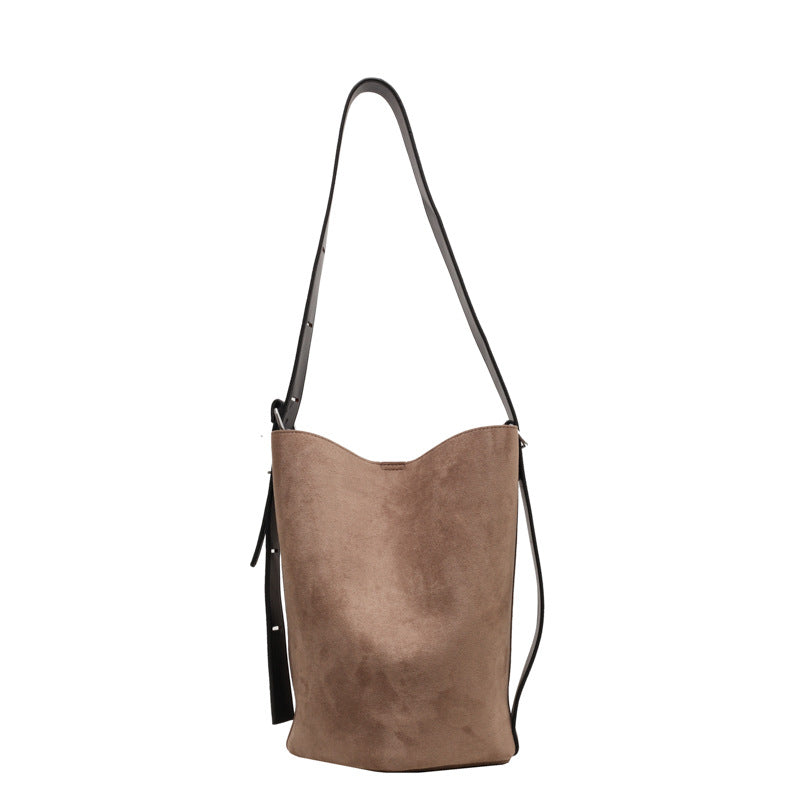 Women's Large Capacity Bag All-match Retro Frosted One Shoulder Crossbody