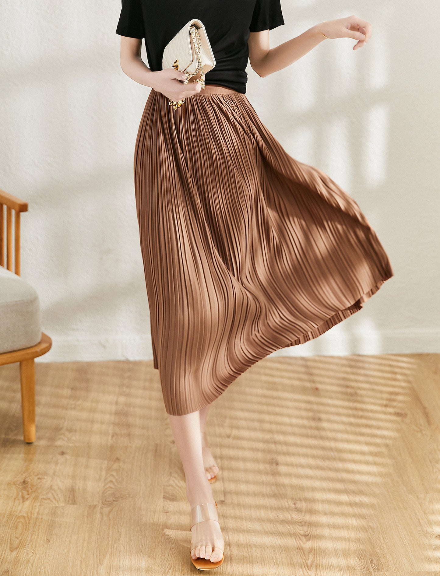 Women's Delicate Artistic Pleated Skirt