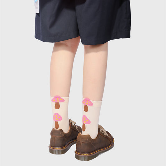 Cartoon Zoo Cute Animal Jacquard Three-dimensional Hand Stitched Ball Pile Pile Women's Socks