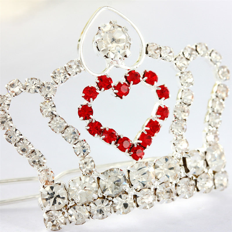 Rhinestone Small Crown Barrettes Dogs And Cats Supplies