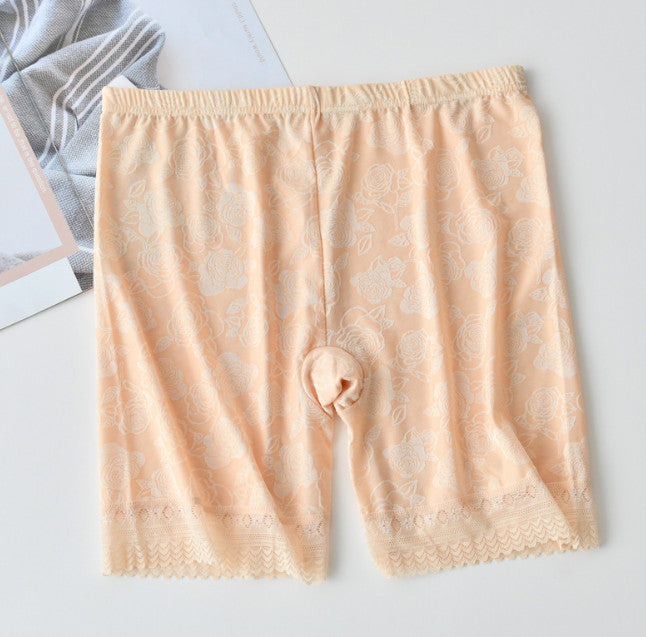 Lace embroidery anti-glare safety pants