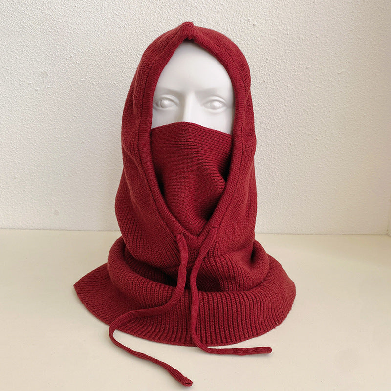 Women's Solid Color Knitted Warm Pullover Cape