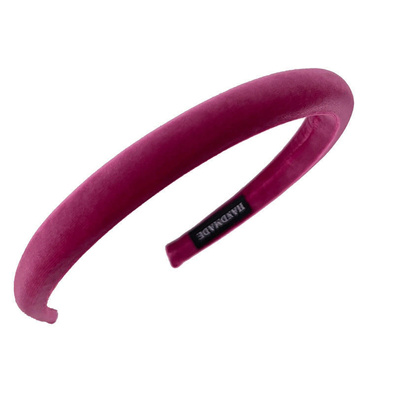 Headband High-grade Velvet Increased Skull Top Retro Thin Edges