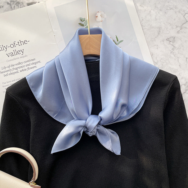 Spring And Autumn Elegant Retro Silk High-end Scarf