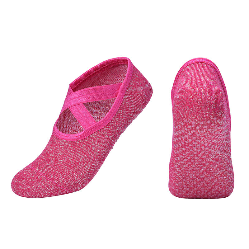 Yoga socks cross strap professional non-slip dance socks