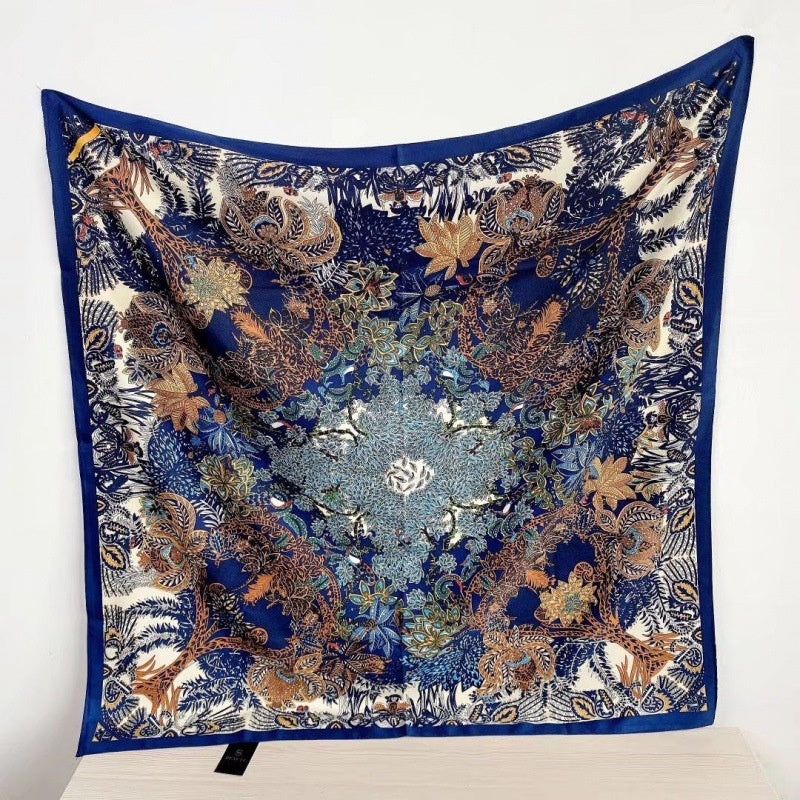 Women's Silk Scarf Strap Retro Tube Top Sun Protection