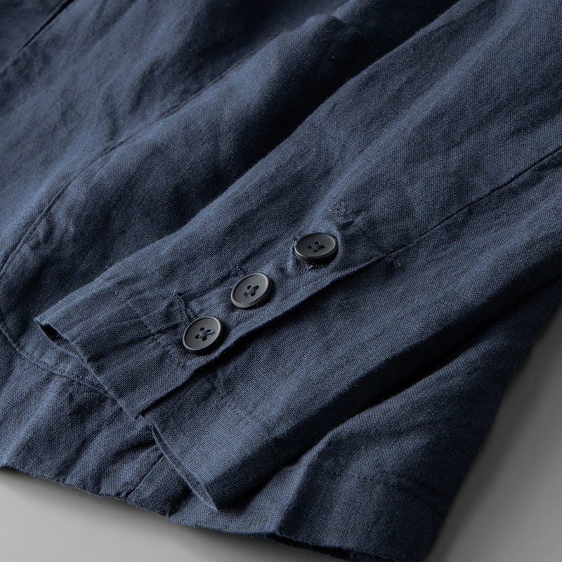 Linen Suit Men's Loose Casual Jacket