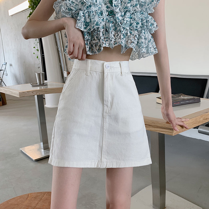 line Hip Skirt For Students Covering The Hips