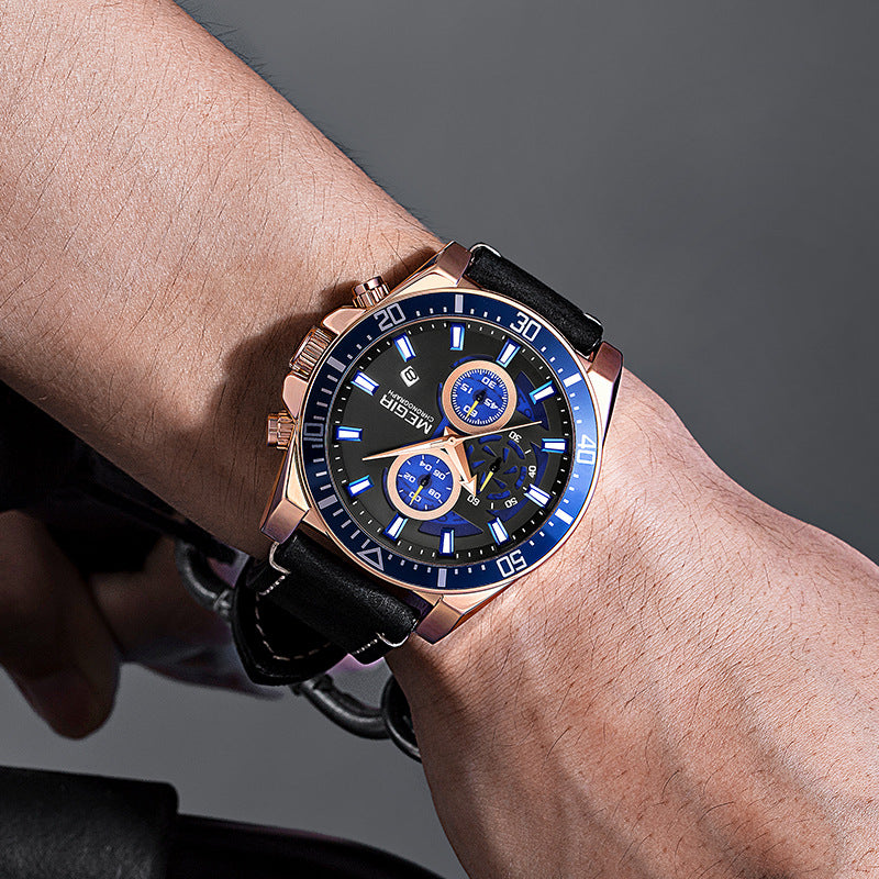 Fashion Big Dial Belt Sports Watch