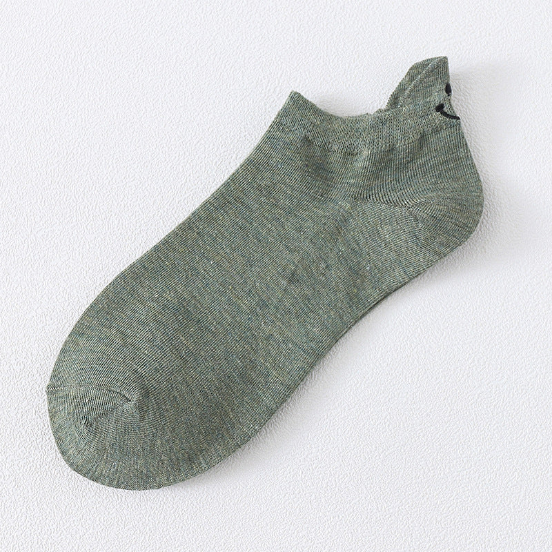 Socks Personalized Heel Embroidered Face