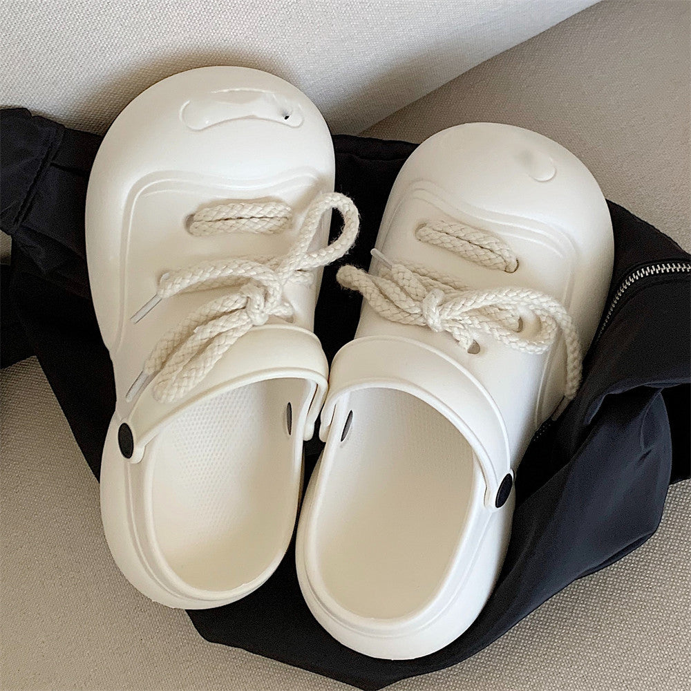 Summer Internet Celebrity Shit Feeling Platform Beach Shoes