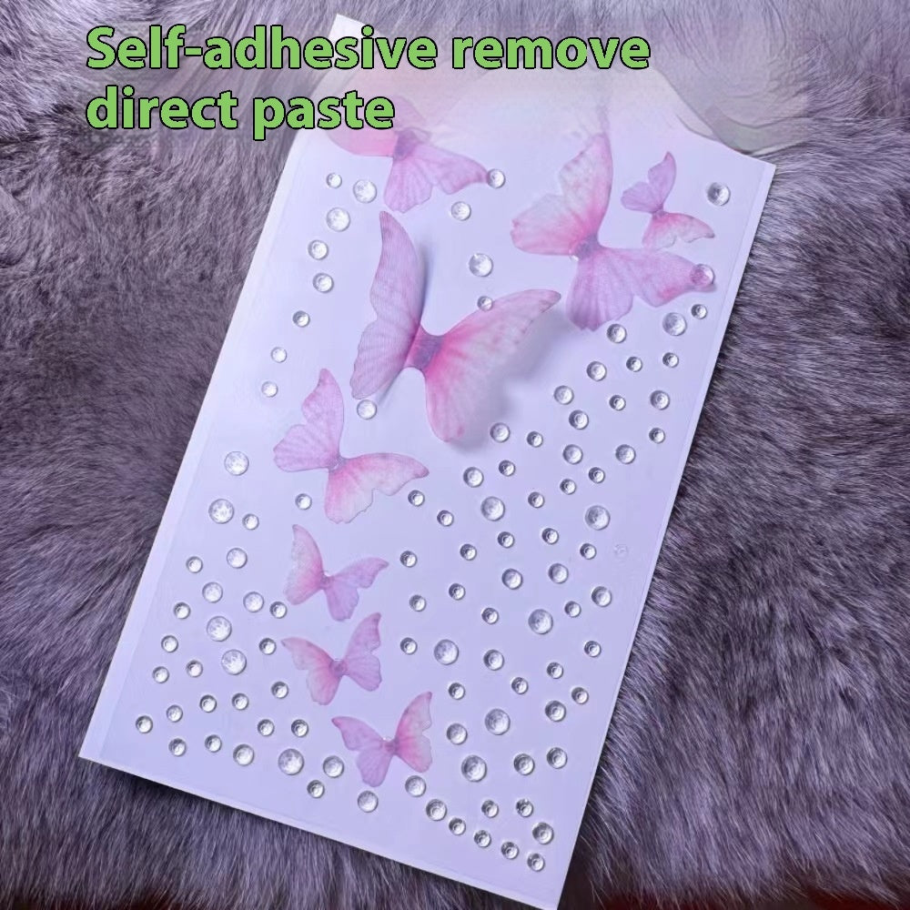 Comes With Sticky Pearl Stick-on Crystals Transparent Photo Shoot