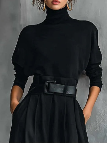 Minimalist Style Mercerized Pure Cotton Long Sleeve Back Middle Seam Bottoming Shirt Inner Suit