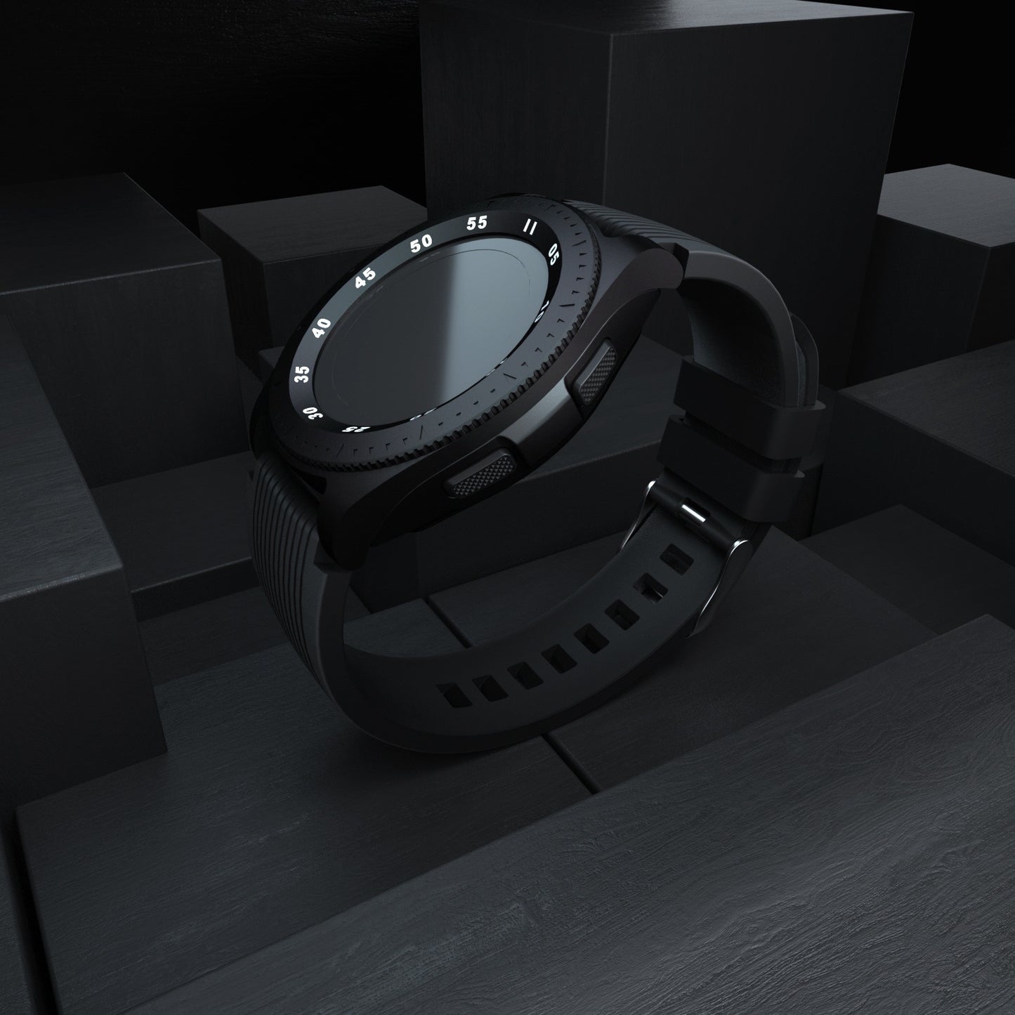 Smartwatch-telefonkort 1,3 rund skærm én knap SOS sports skridt smartwatch Bluetooth smart-armbånd