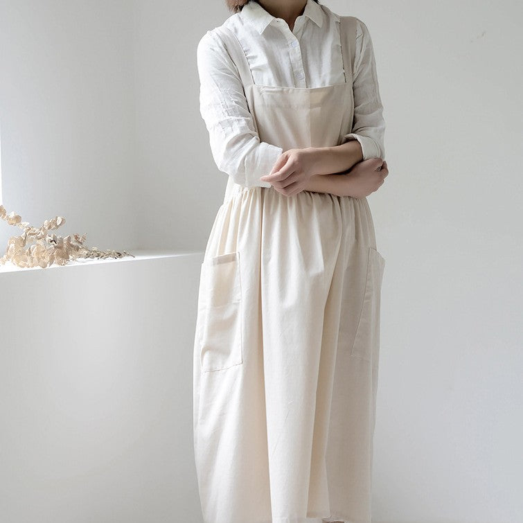 Waterproof Korean Style All Cotton Plus Size Apron