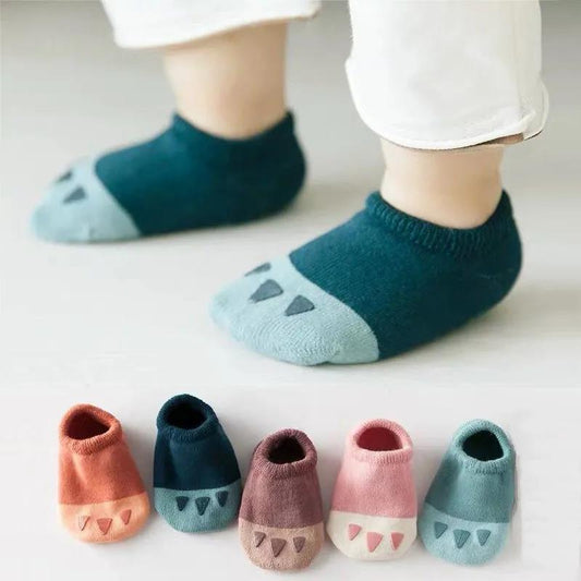Autumn And Winter Terry Thickening Baby Floor Socks Cartoon Bear