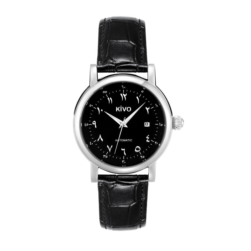 Large dial of mechanical watch