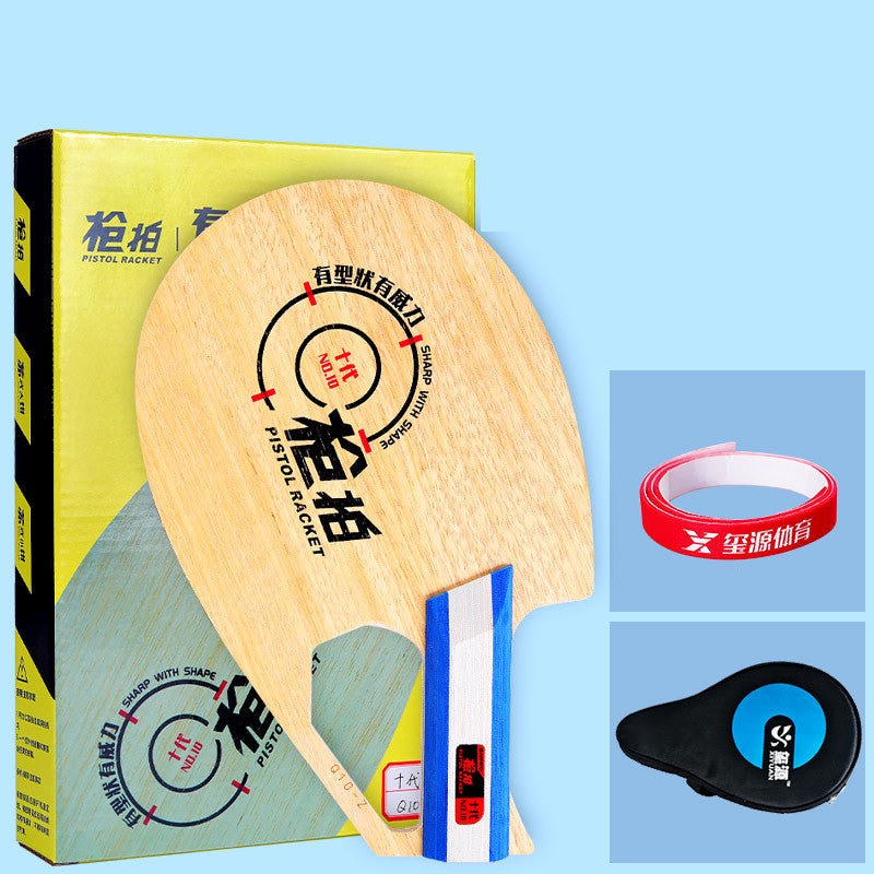 Ten-generation Special-shaped Gun Shot Pure Wood Carbon Q10 Table Tennis Flooring