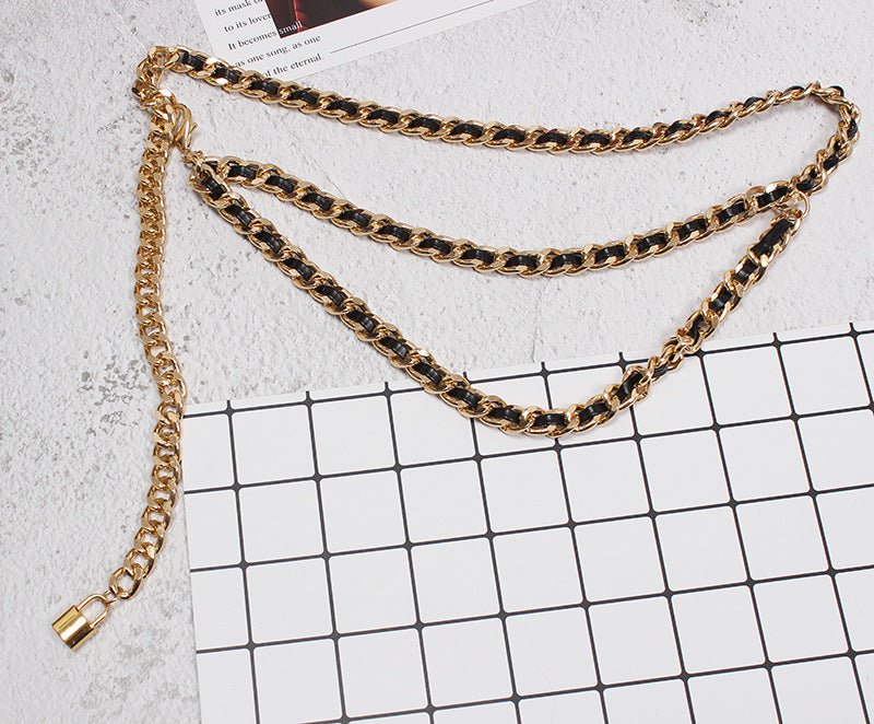 Tassel Decoration Belt Chain Dress Fashion Waist Chain Korean Metal