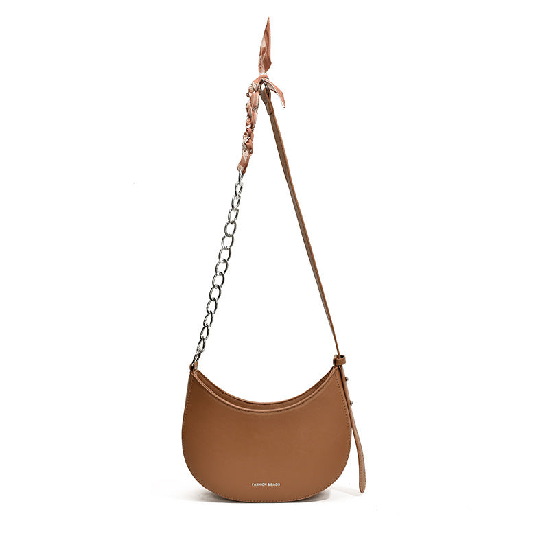 Enkel All-match Retro Fashion Skulder Trendy Lille Sadel Taske