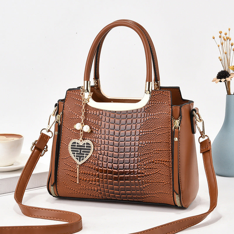 Alsidig Crossbody Mode Dame Skuldertaske med Stor Kapacitet