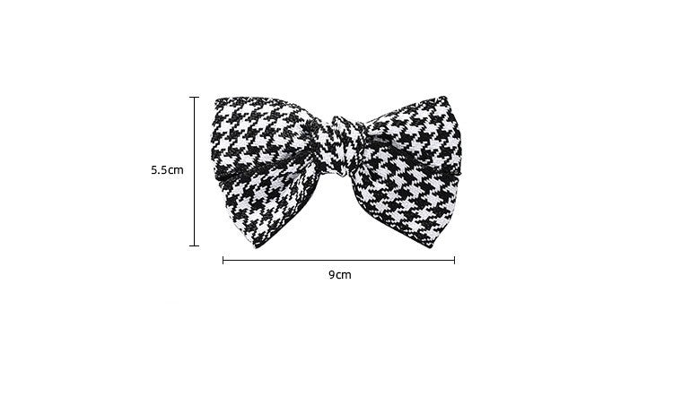 Barrettes Fabric Back Head Big Bow Spring Clip