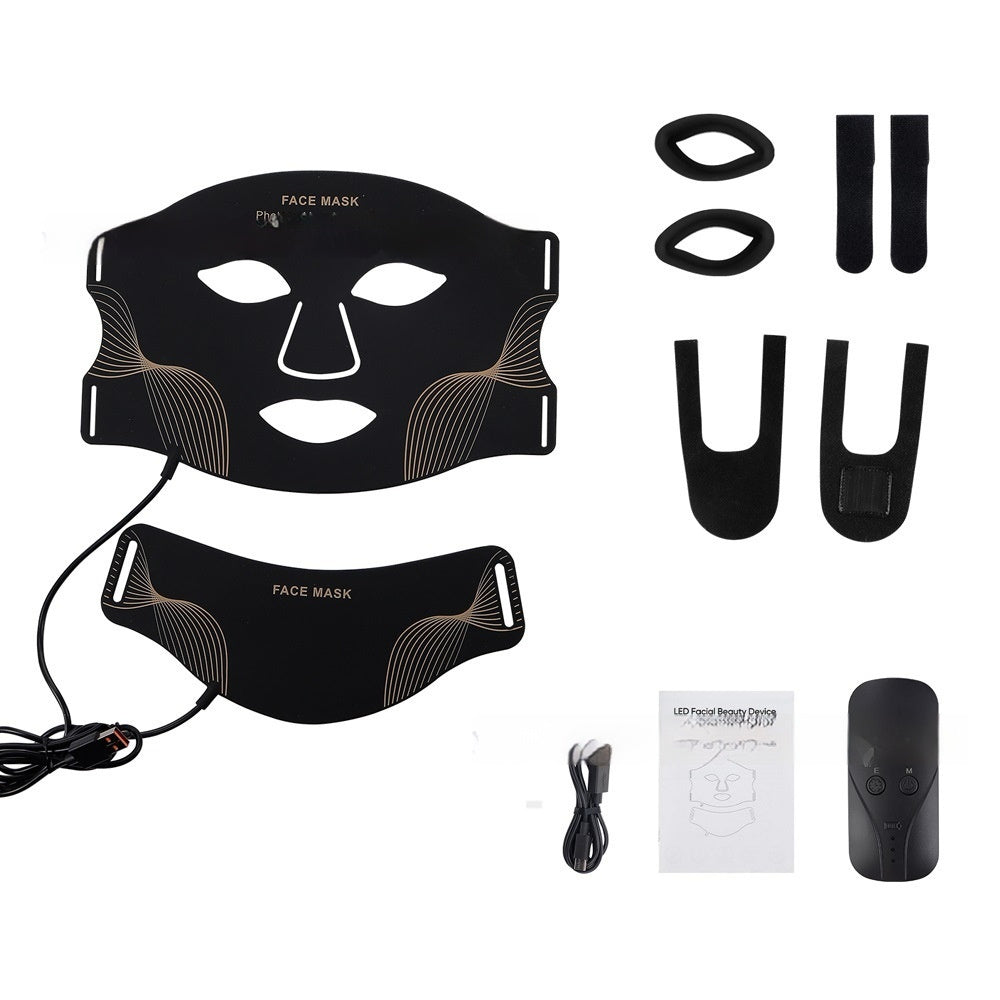 Silikone Ansigtsmaske Genopladelig LED Fotonforyngelse
