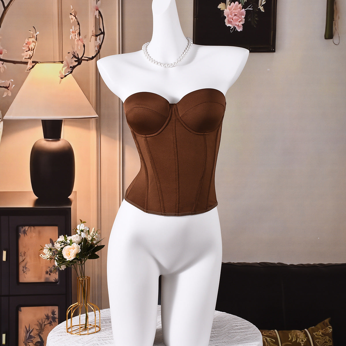 Womens European And American-style Corset With A Cinched Waist