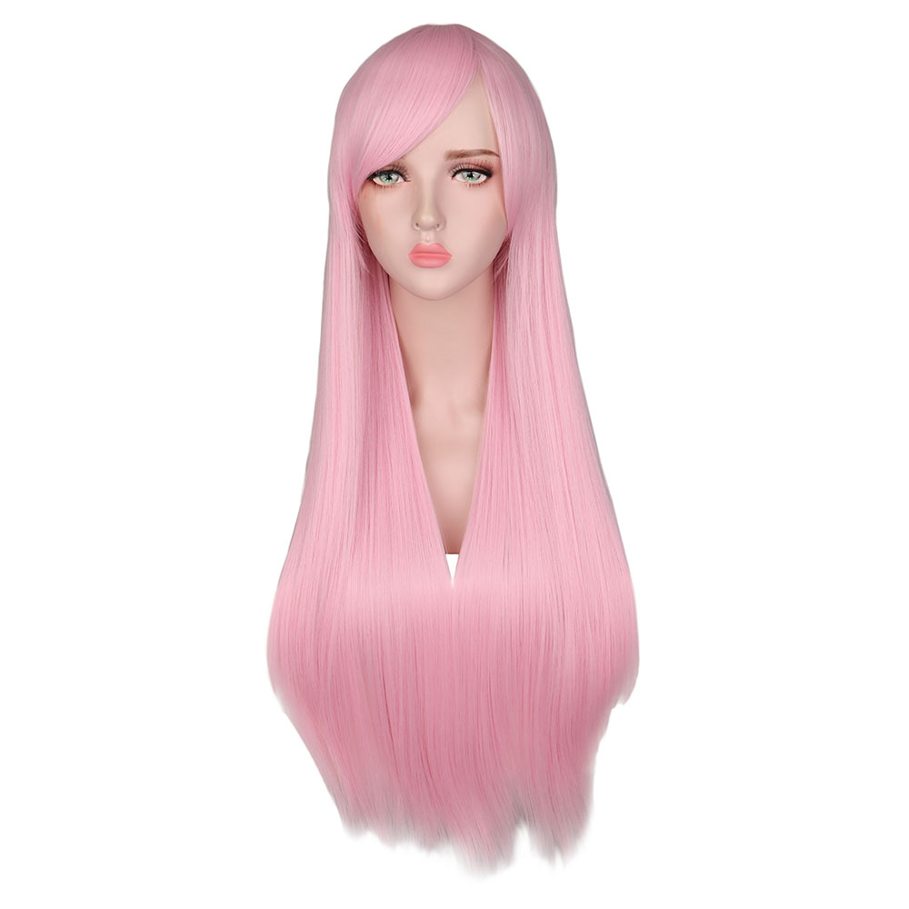 Long Straight Hair Wig Tape Mesh Matte Headgear