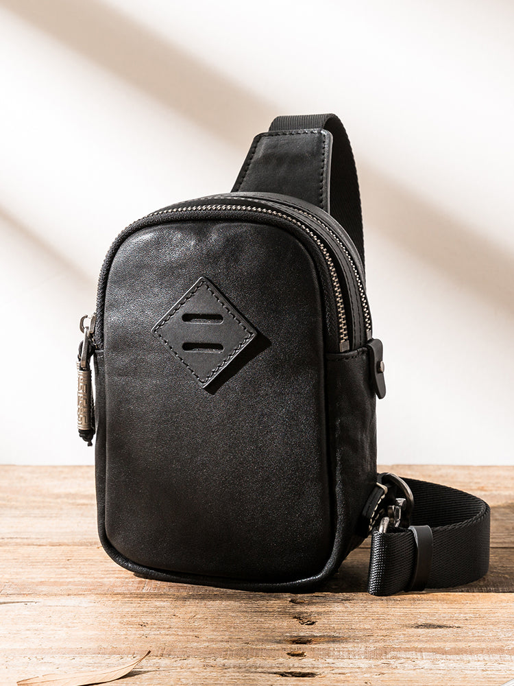 Fashion New Leather Men's Chest Bag