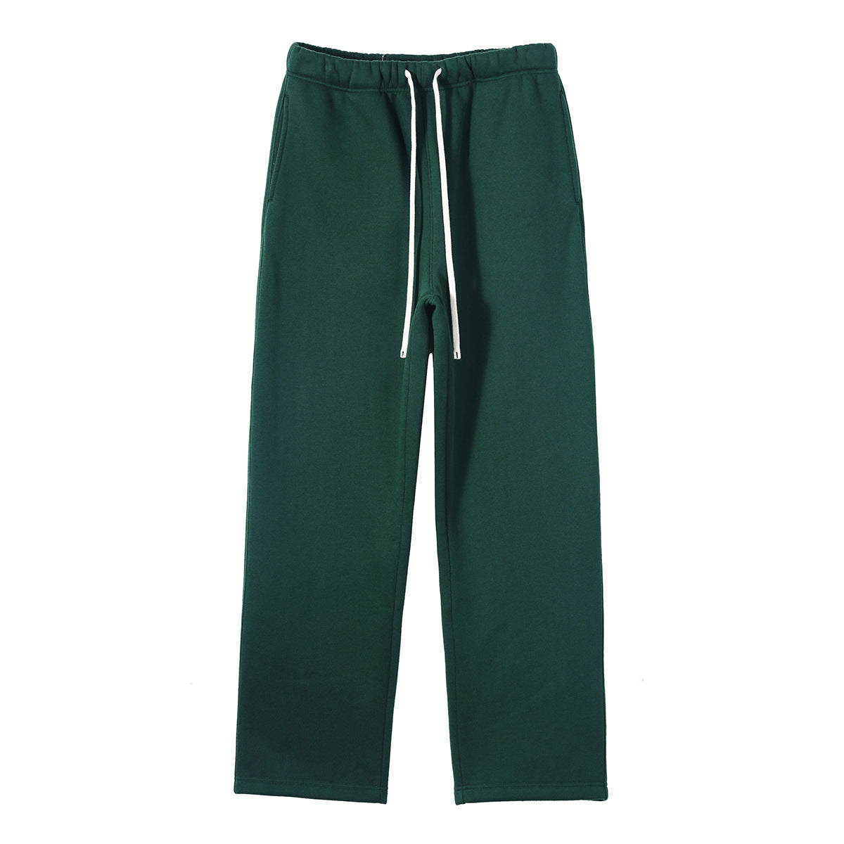 Fleece-lined Thickened American Zipper Men's Sweater And Pants