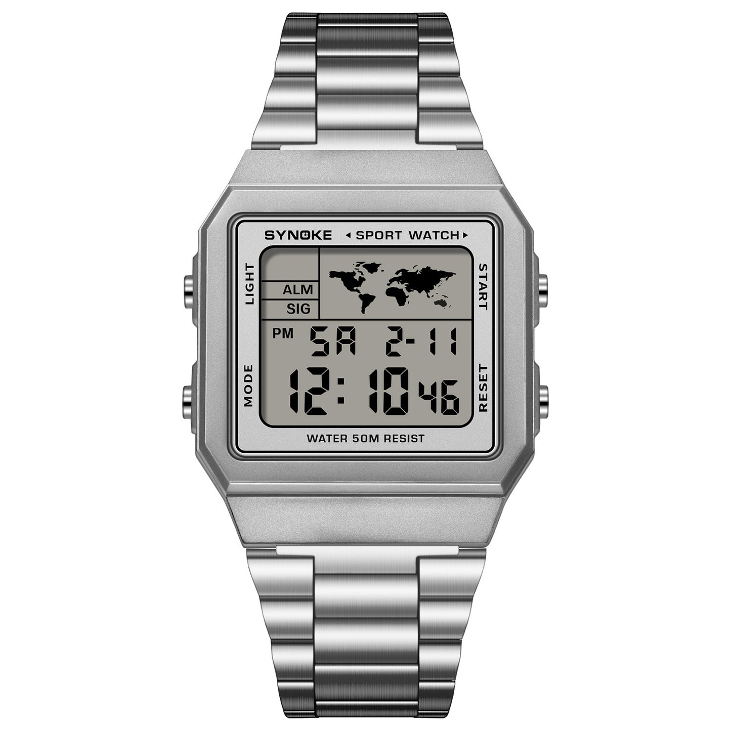 Classic Retro Waterproof Multi-function Sports Digital Watch