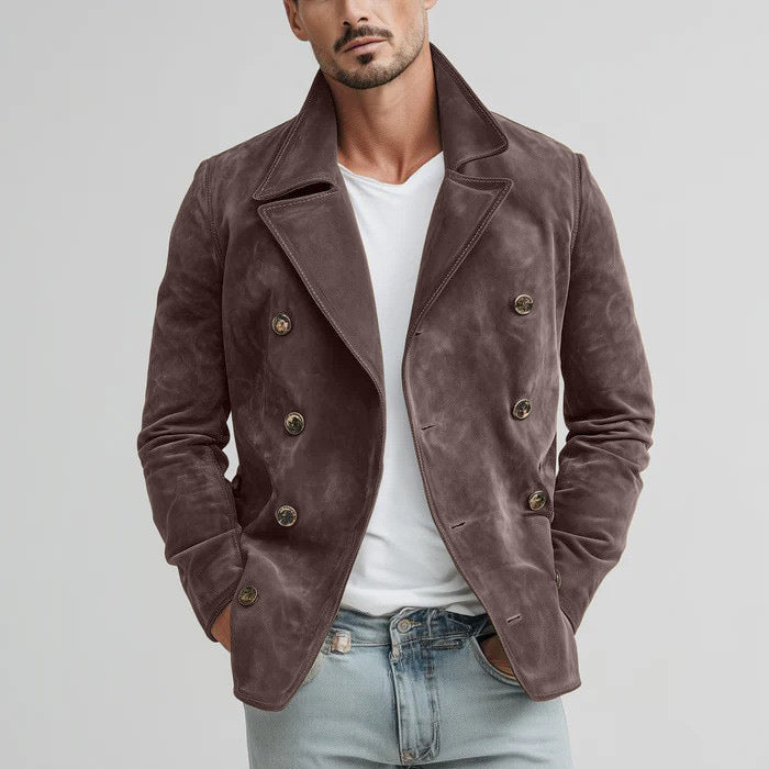 Mens Casual Fashionable Retro Jacket For FallWinter