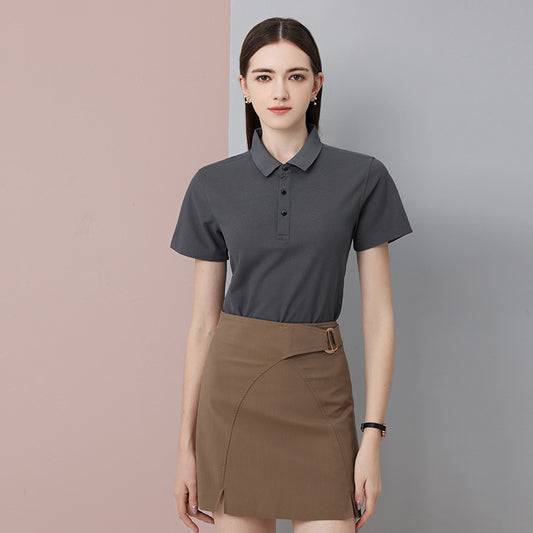 Cotton Short-sleeved Cultural Business Polo Shirt