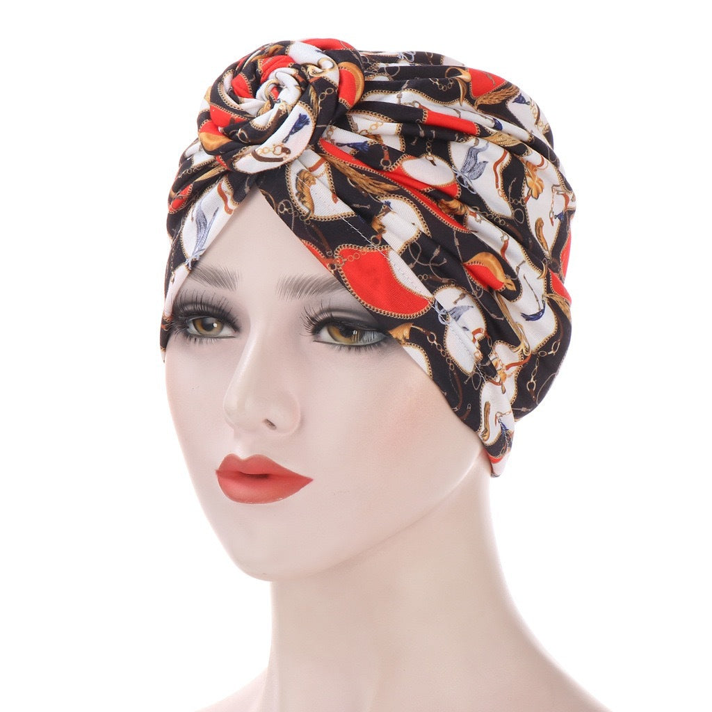 Snail Spiral Bandana Multicolor Small Hat