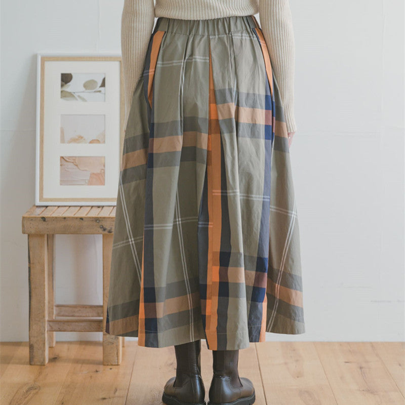 Women's Fashion Artistic Loose Cotton And Linen Skirt