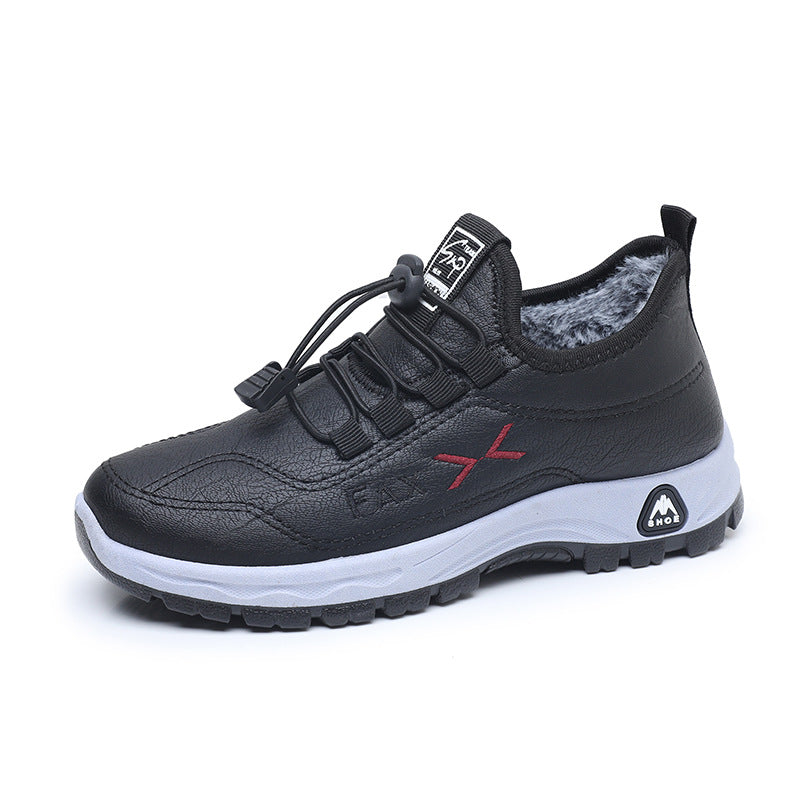 Waterproof Mother Fleece-lined Thickened Walking Non-slip Warm Cotton Boots