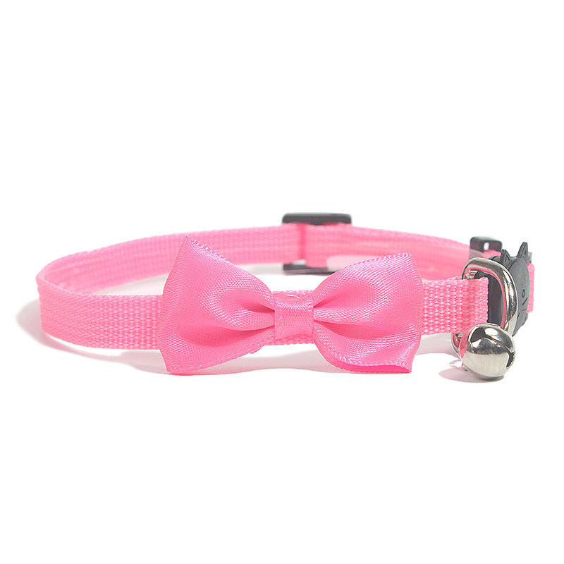 Nylon Bell Bow Pet Tie Collar