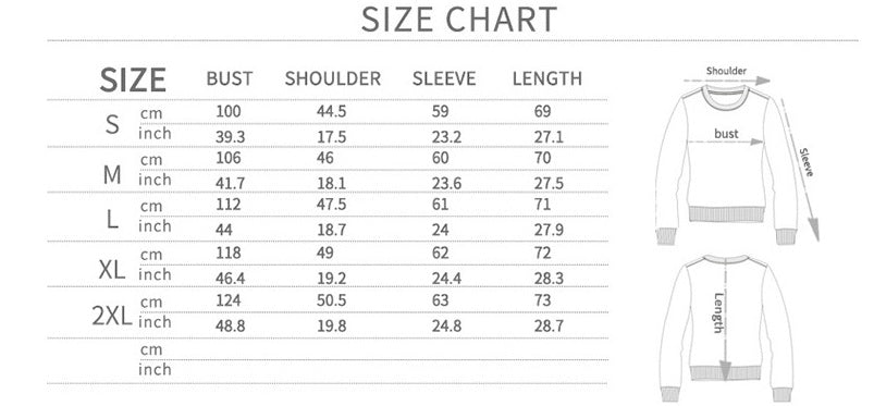 WOODSBORO Printed Round Neck Long Sleeve Sweater
