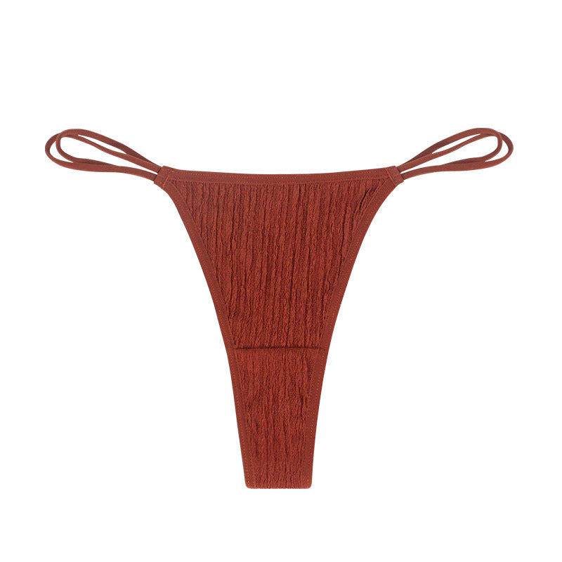 Women's Spaghetti Strap Alphabet Thong