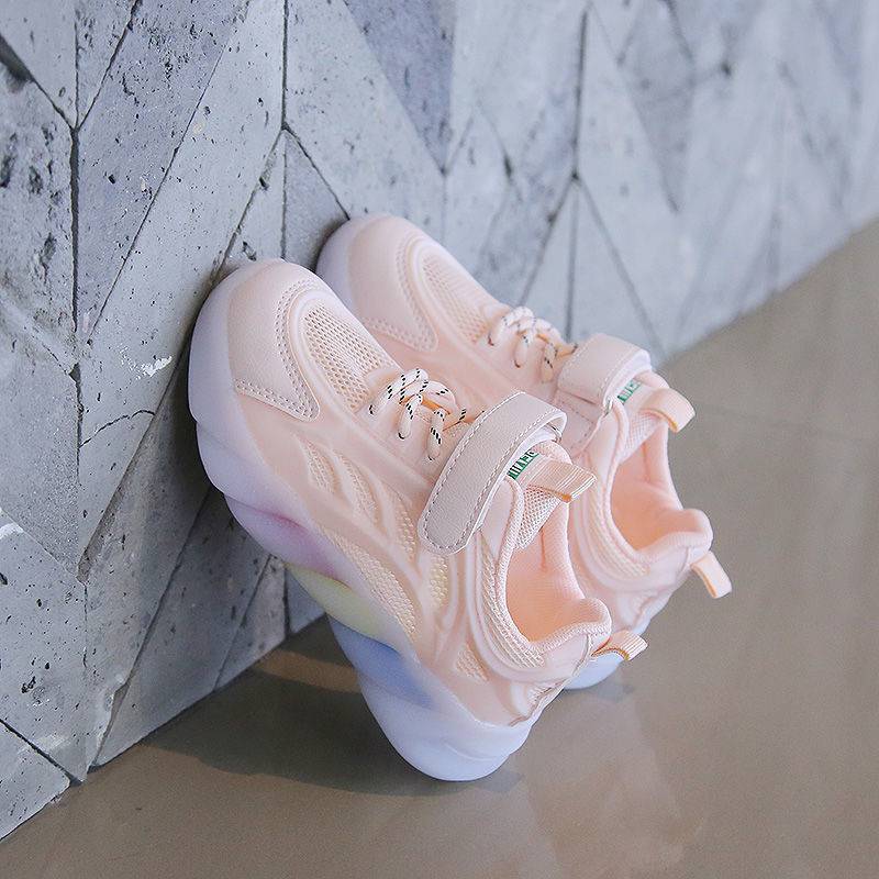 New Children's Sports New Mesh White Shoes