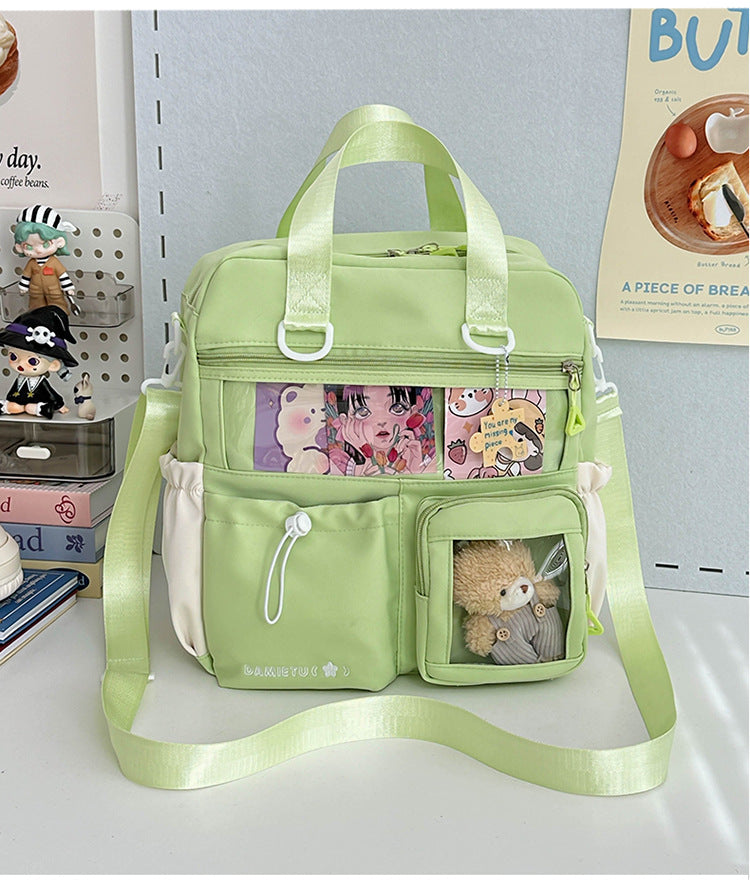 Backpack Large Capacity Tutorial Handbag Versatile Casual