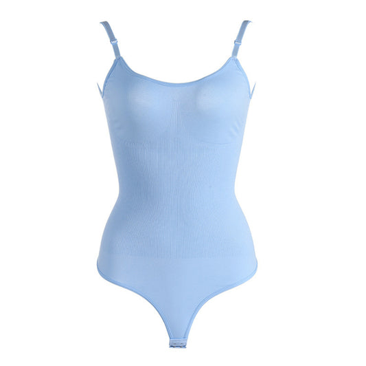 Women's Chest Support Belly Contracting And Body Slimming Breasted Jumpsuit