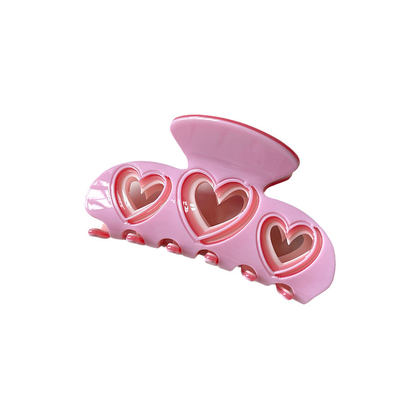 Cute Hollow Girl Heart Grip