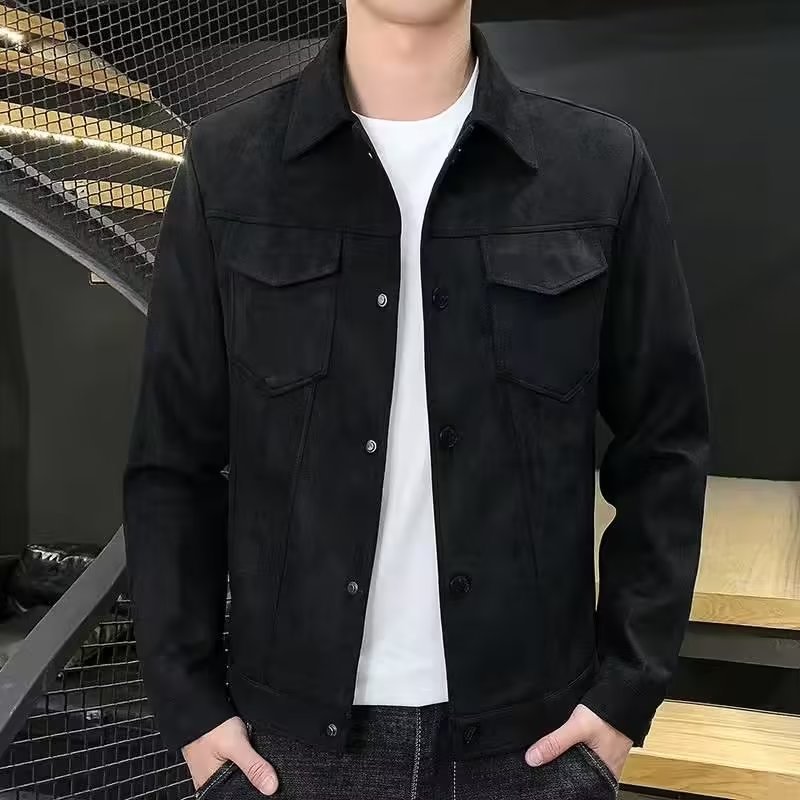 Casual Handsome Solid Color Loose Men's Top