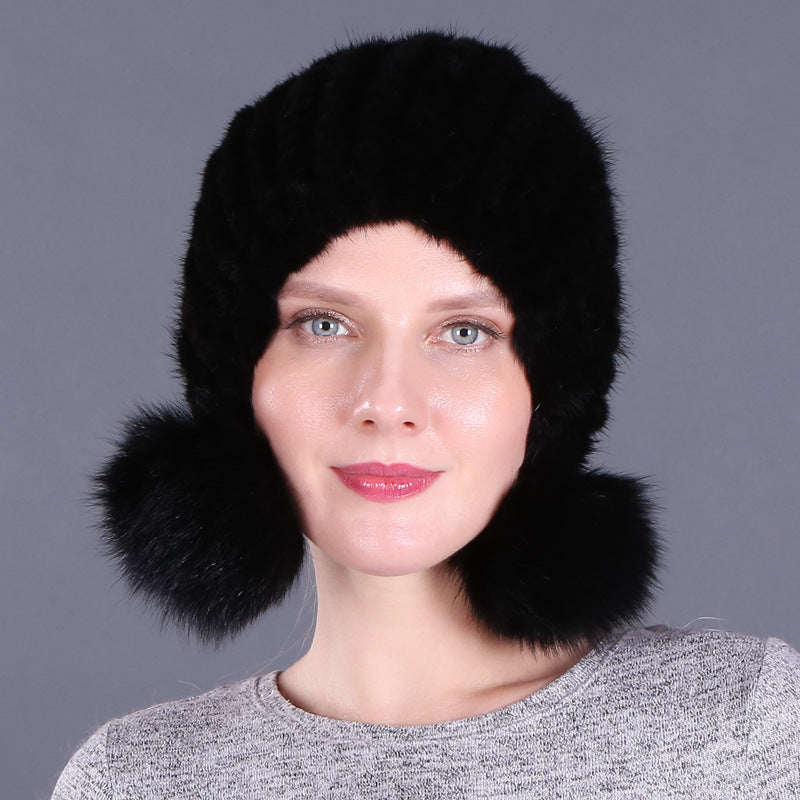 Women's Fashion Simple Warm Fur Hat