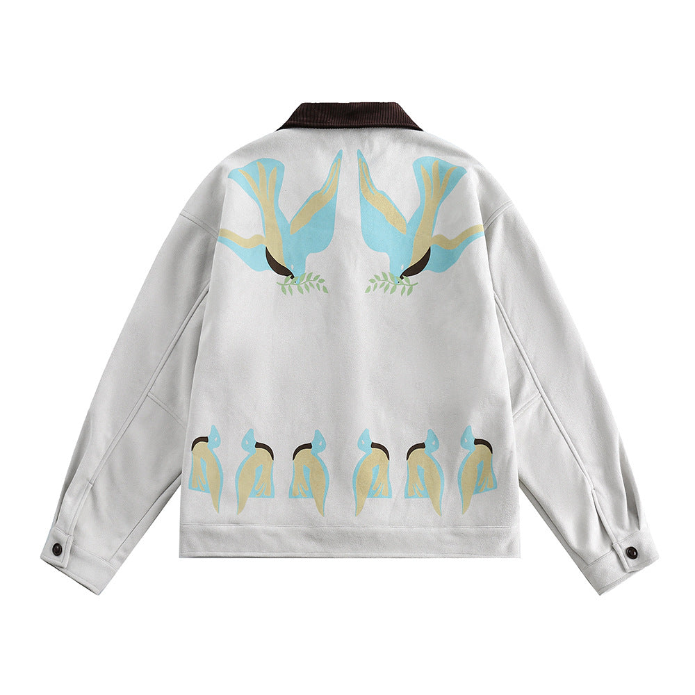 Stitching Contrast Color Jacket Men
