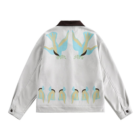 Stitching Contrast Color Jacket Men