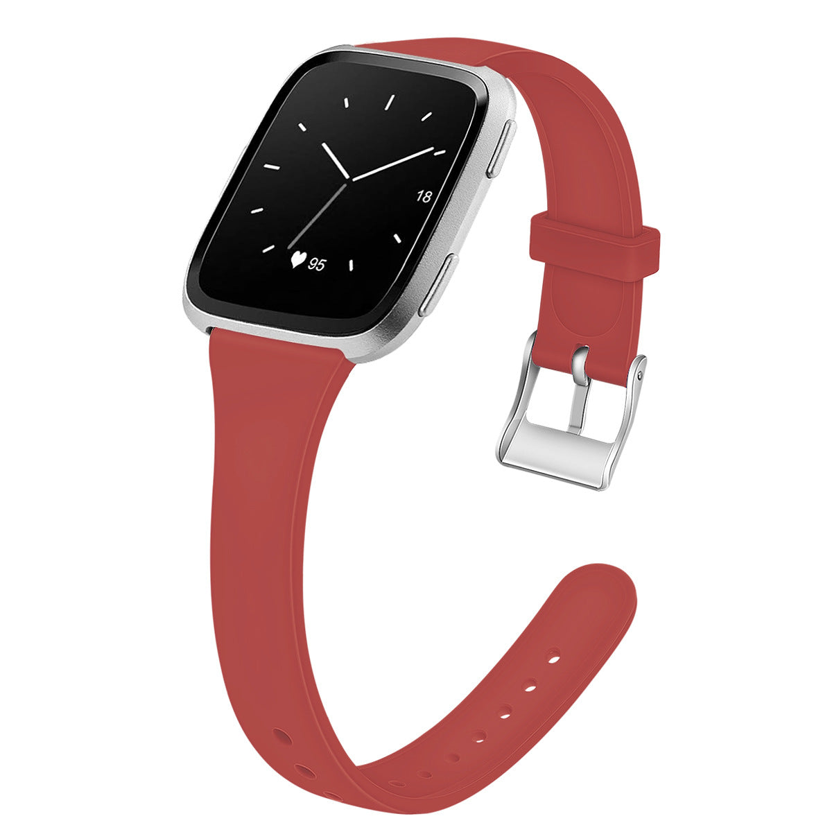 Silicone Strap Smart Watch Shrink Silicone Solid Color Watch Band